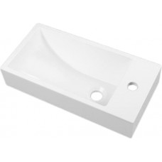 РАКОВИНА НАКЛАДНАЯ FANCY MARBLE MARTINA 500, БЕЛАЯ